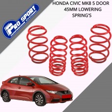 ProSport Lowering Springs for Honda Civic Mk8 5-Door 